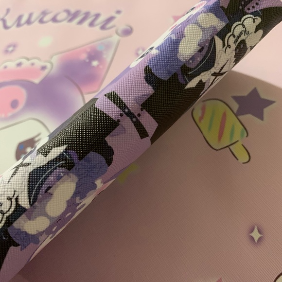 Kuromi Purple and Black Zip Pencil Pouch - Picture 4 of 14